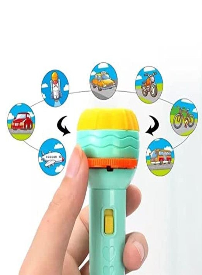 Basma RP MALL Slide Flashlight Projector Torch for Kids Projection Light Toy Slide Flashlight Lamp Education Learning Night Light Before Going to Bed - Image 2